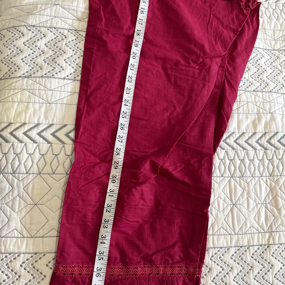 3 pc Cotton Chickenkari Embroidered Suit Chiffon Dupatta,Pakistani L - Picture 11 of 16